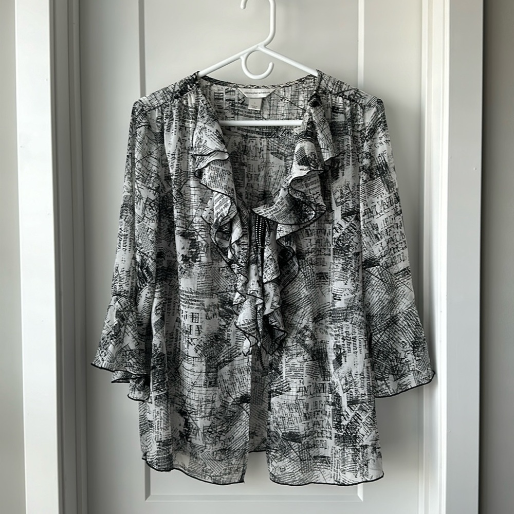 Christopher & Banks Cardigan Blouse